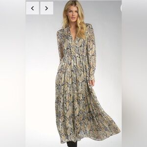 Elan Paisley Print Dress